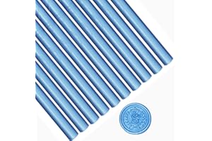 ANBOSE - Lot de 10 bâtons de cire à cacheter pour cachet de cire vintage - Pour invitations de mariage, enveloppes de lettres
