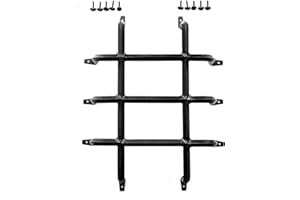 The Rustic Express Speakeasy Door Iron Grill - Decorative Iron Bars for Peephole and Door Viewer - Home, Office, & Wine Cellar Hardware Gate - 15" x 18"