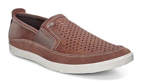 ecco collin nautical perforated slip on