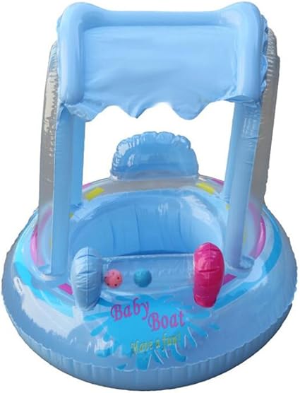 Bebe Bouee Gonflable Avec Assise Et Auvent De Natation Bague Pour 0 5t Enfant Amazon Fr Bebes Puericulture