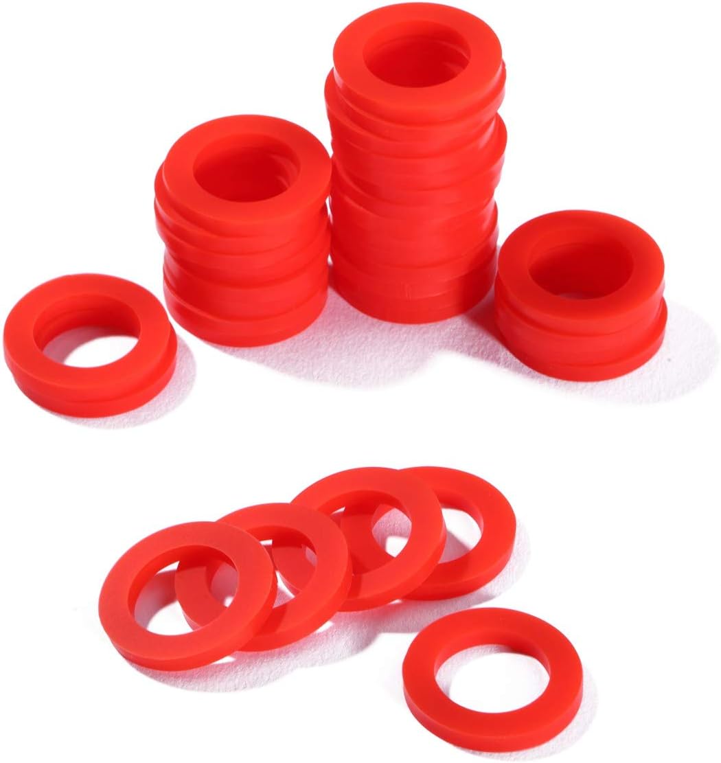 Litorange 50 PCS Leak Preventing Silicone (Better Than Rubber