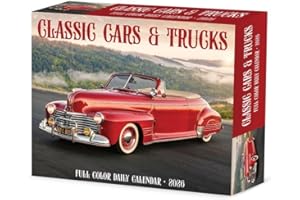 Classic Cars & Trucks 2026 5.4" x 6.2" Box Calendar