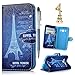 Samsung Galaxy Core Prime G360 Case -MOLLYCOOCLE[Eiffel Tower]Stand Wallet Purse Credit Card ID Holders TPU Soft Bumper Premium PU Leather Ultra Slim Fit Cover for Samsung Galaxy Core Prime G360