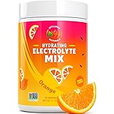 Electrolyte Powder – Zero Sugar Orange Hydration Mix | 90 Servings | Keto, Vegan, Gluten-Free | Natural Electrolytes for Muscle Recovery, Energy & Cramp Support | for Women, Runners, Athletes