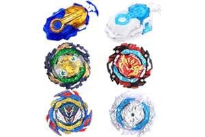 OWENKELNG Bey Battling Top Burst Launcher Grip Toy Blade Set Great Birthday Present for Boys Children Kids Age 6 8 10+ Game with 4 Top Burst Gyros 2 Launchers
