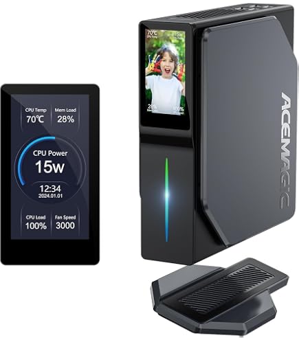 Amazon.com: ACEMAGIC N95 S1 Mini PC with DIY LCD Screen, 16GB DDR4