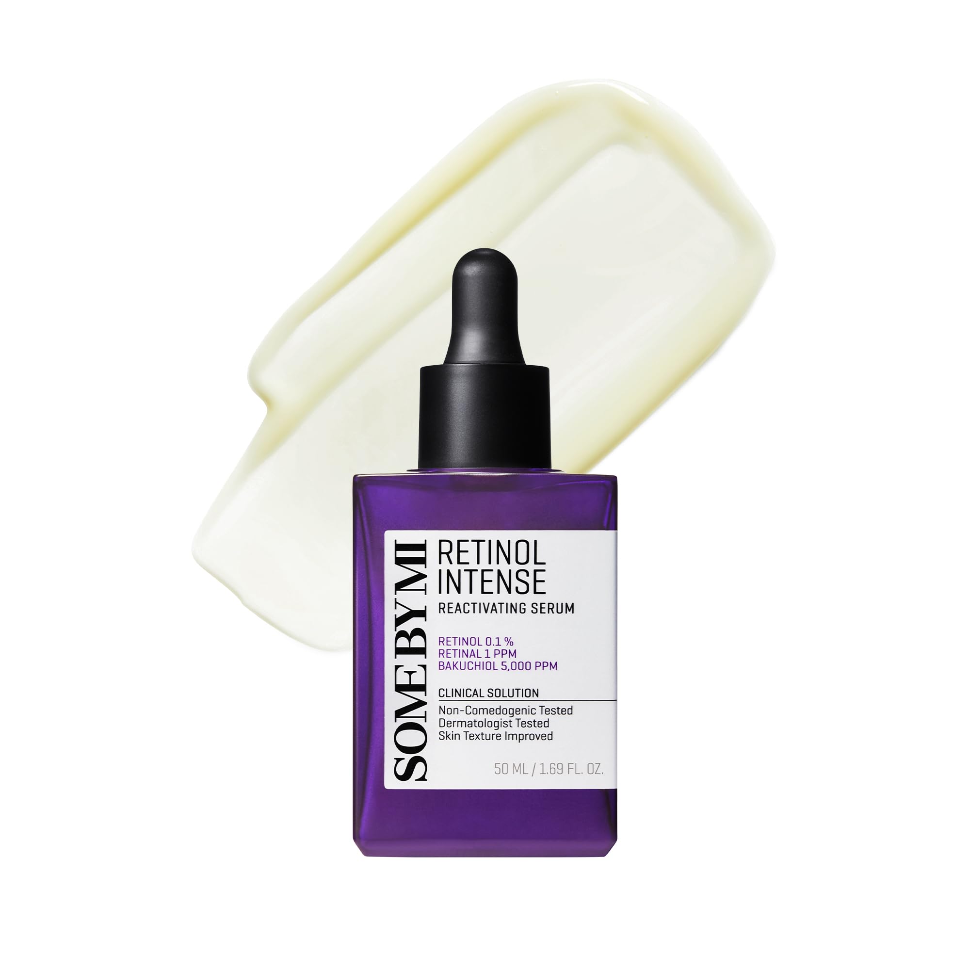 SOME BY MI Retinol Intense Reactivating Serum – 50ml – Bakuchiol-Retinol-Serum für straffere Haut – Verfeinert Poren & verbessert Hautstruktur – Koreanische Hautpflege