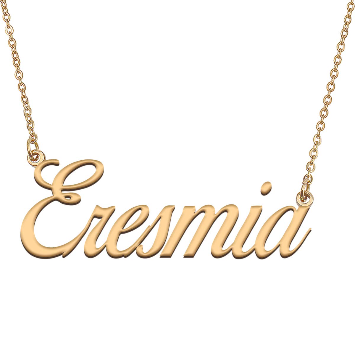 HUAN XUN Customized Custom Simple Any Name Necklace