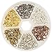 PH PandaHall 120pcs Lobster Claw Clasps, Tibetan Alloy Jewelry Clasps Metal Lobster Clasps Fastener Lobster Hooks for Necklaces Bracelet Jewelry Making (12x7mm)