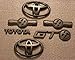 For GT86 FRS Black Replacement Badge Bundle (Complete Set) (2012+) (2017+) (2012-2016, Matte Black)