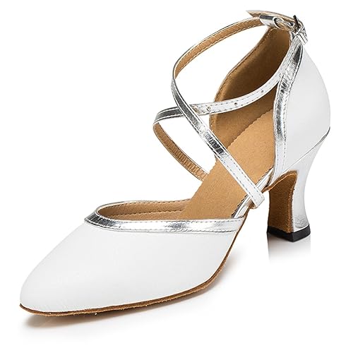 Women's White Ballroom Dance Shoe: Amazon.co.uk