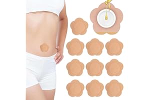 30PCS Castor Oil Patches - Castor Oil Pack Organic Cotton,High Absorbent Self-Adhesive Organic for Flannel, Pads Cotton