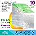 Lekors - Travel Space Saver Bags - 5 Medium and 5 Large Roll Up Storage Bags - Pack of 10 Compression Packing Bags - Double Zipper - Reusable - No Vacuum or Pump Needed