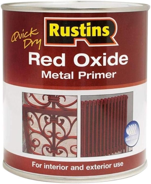 RUSTINS Red Oxide Metal Primer 500ml, 500 ml (Pack of 1)