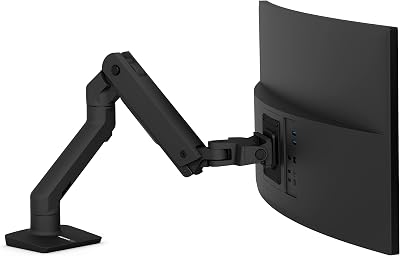 Ergotron HX Premium Heavy Duty Monitor Arm Single 49in VESA Desk Mount