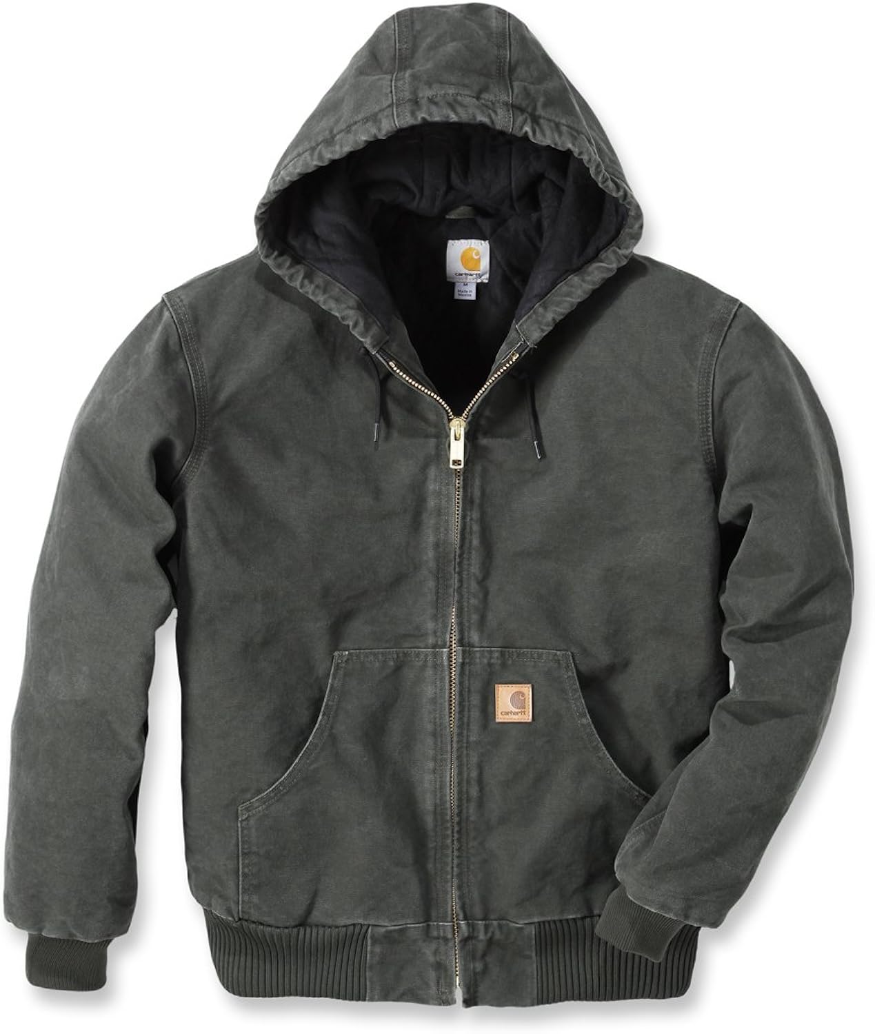 Carhartt J130 Quilted Flannel Lined Sandstone Active Jacket Jacke (M