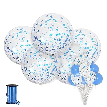 Shimmer And Confetti Large Confetti Balloons With Curling Ribbon Shimmer And Confetti Large Confetti Balloons With Curling Ribbon