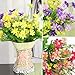 Adarl Artificial Flower Fake Flower Silk Daisy Flower Bouquet For Home Office Decor Party Festival Wedding Decoration(Orange,1pc)