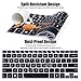 2PCS Keyboard Cover for ASUS UX301LA UX302LG UX303LA UX303LB UX303LN UX303UA UX303UB UX305 UX305CA UX305FA UX305LA UX306UA UX330CA UX330UA UX42 Q302LA Q302UA Q304UA Q324UA, Black&Clear