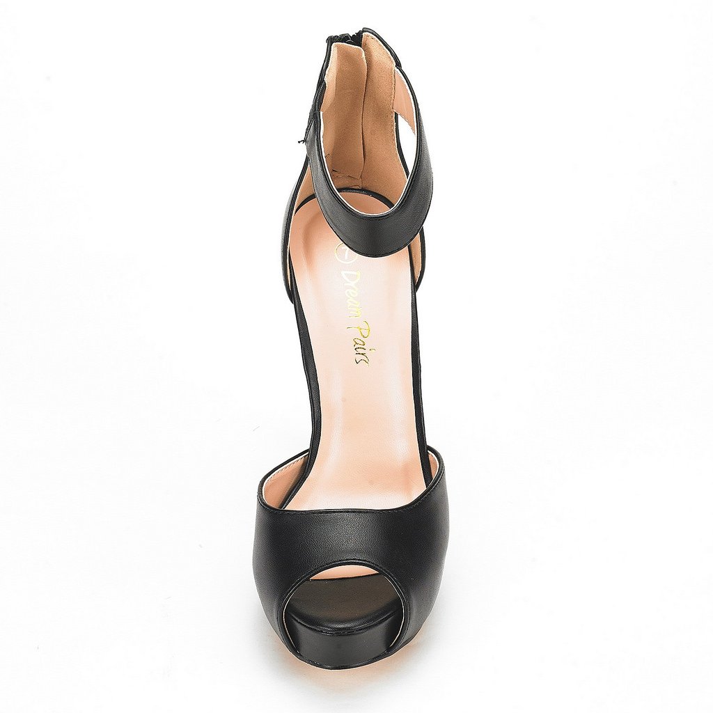 DREAM PAIRS Women's Swan-05 High Heel Plaform Dress Pump Shoes - Image 4