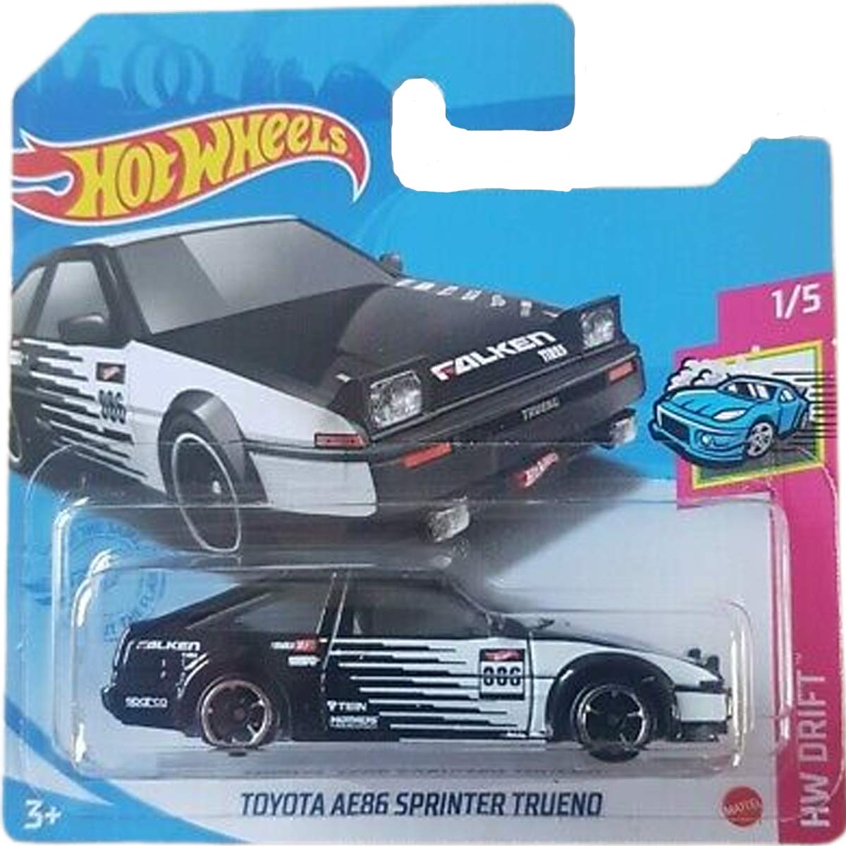 Hot Wheels Toyota AE86 Sprinter Trueno HW Drift 1/5 2021 (031/250) Short Card