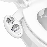 LUXE Bidet NEO 120 - Bidet Attachment for Toilet Seat, White | Non-Electric, Single Nozzle, Self-Cleaning, Adjustable Water Pressure, Rear Wash