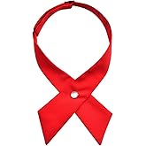 Alizeal Adjustable Criss-Cross Bow tie School Uniform Pre-tied Bowknot for Women/Men/Girls/Boys