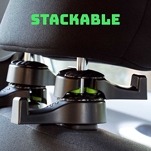 Headrest Hooks - Mai Poetry Premium Car Seat Hangers Holders for Purse Bag with Locker