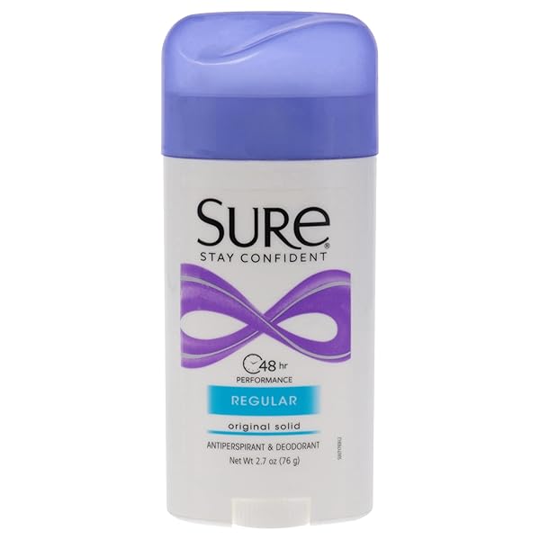 SURE WIDE SOLID DEODORANT, REGULAR SCENT FOR MEN AND WOMEN, 2.7 OZ