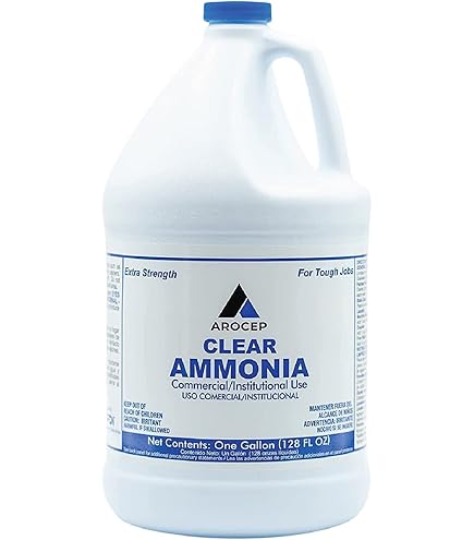 Amazon.com: Elite Tool Center 4 Pack 1 Gallon Clear Ammonia Cleaning  Solution Multi-Purpose Liquid 128oz Bottles : Health & Household