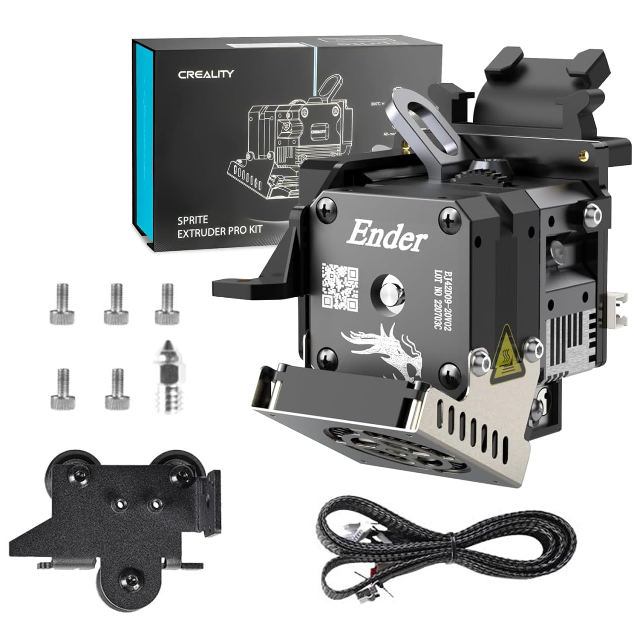 Photo 1 of Original Creality Sprite Extruder Pro Kit,All Metal Direct Drive Extruder with 80N Stepper Motor for Ender 3 V2/Ender 3 Pro/Ender 3 S1/Ender 3 Max 3D Printers,Support High Temperature Printing