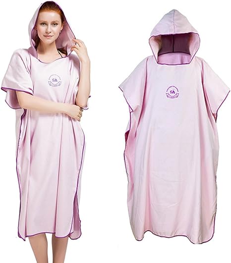 Amazon Hiturb タオル 着替え用バスタオル ビーチタオル バスローブ 浴衣 ビーチタオル ワンピース ワンサイズ バス ビーチ 男女兼用 大判 吸水 速乾 ピンク バスタオル ホーム キッチン オンライン通販