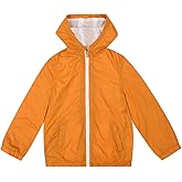SNOW DREAMS Boys Waterproof Rain Jacket Windbreaker Lightweight Coat Kids Raincoat Outerwear