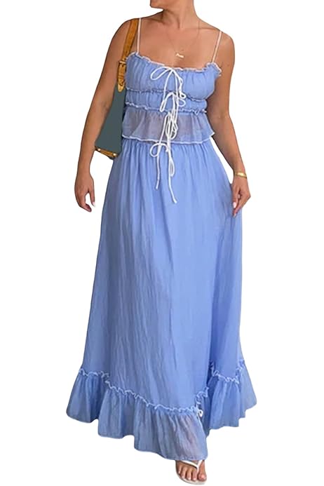 Midi Dress Zaful Blue Dress Skirt And Top Set For Women ZAFUL