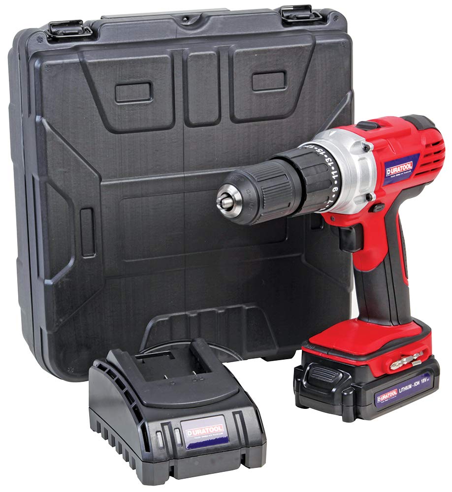 Duratool D03212 18V 2Ah Li-Ion Cordless 13mm Drill Driver
