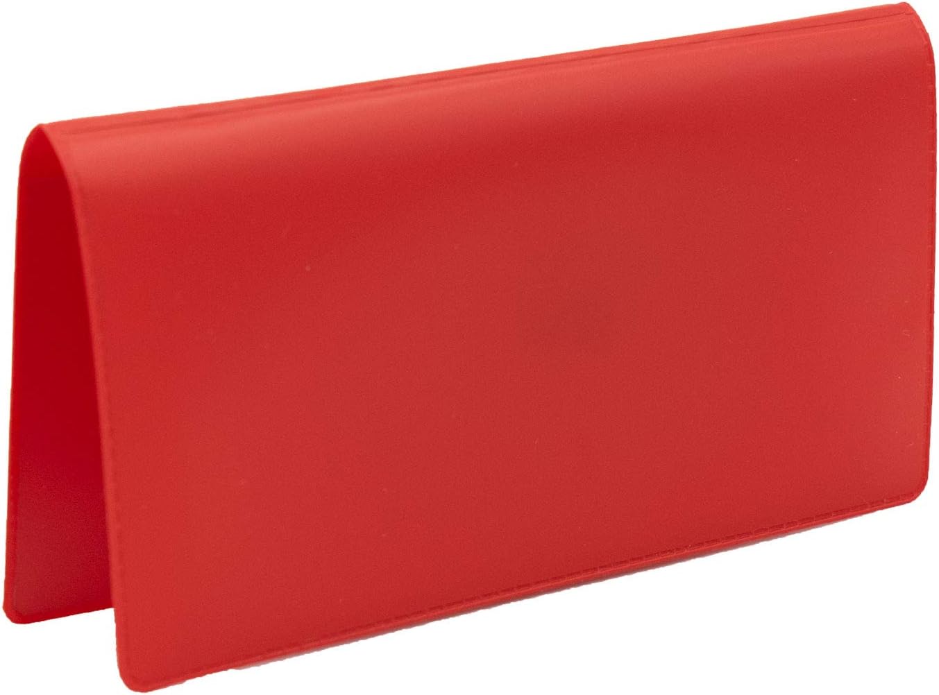 Red Vinyl Checkbook Cover, Top Tear Personal Vinyl Checkbook Cover