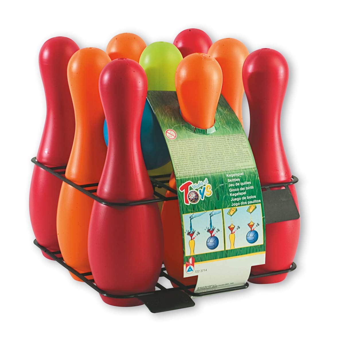 Simba Bowling Set for Kids with 9 Skittles and 2 Balls