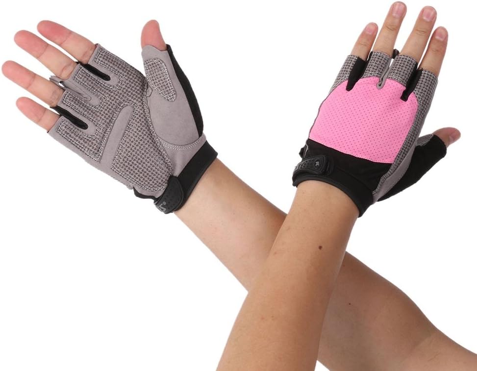 Riiya Women Gloves Half Finger Gloves for Weight Lifting Gym Training Ladies Sports Workout Fitness