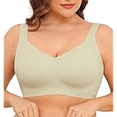 Xcutting Women Wirefree Bras for Women Full Coverage No Underwire Everyday Bras Comfortable Wireless Padded Bras
