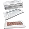 GoGoPak Made in USA - 25 Boxes - Chocolate Bar Boxes - Cello Window - Food Safe