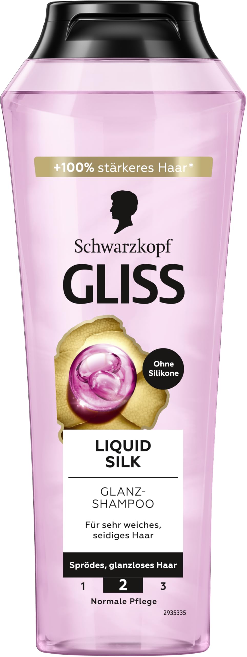 Gliss Liquid Silk Shampoo (250 ml), Hair Shampoo for a Natural Shine, Nourishing Shampoo Smooths the Hair Surface for Exceptionally Soft Hair