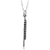 EnCharmed Sterling Silver Flute Musical Instrument 3D Charm Necklace, 18"