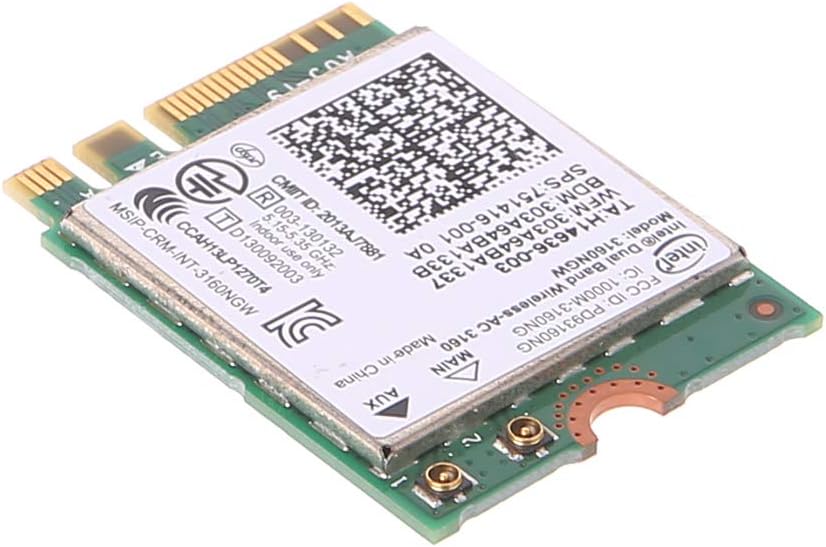 Rubsy Dual Band Wireless 802 11 Ac 3160 Ngw Ngff Bluetooth 4 0 Wifi Wlan Card Network Cards Electronics Rubsy Dual Band Wireless 802 11 Ac 3160 Ngw Ngff Bluetooth 4 0 Wifi Wlan Card Network Cards Electronics