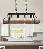 MEIXISUE Rustic Kitchen Island Dining Room Light