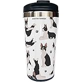 Fenmshairy Boston Terrier Travel Coffee Mug 13 Oz for Dog Lover, Puppy Dog Stainless Steel Insulated Tumbler Cup with Lid - Anniversary, Birthday, Christmas Gift for Men, Women, Sister, Friend, Bestie