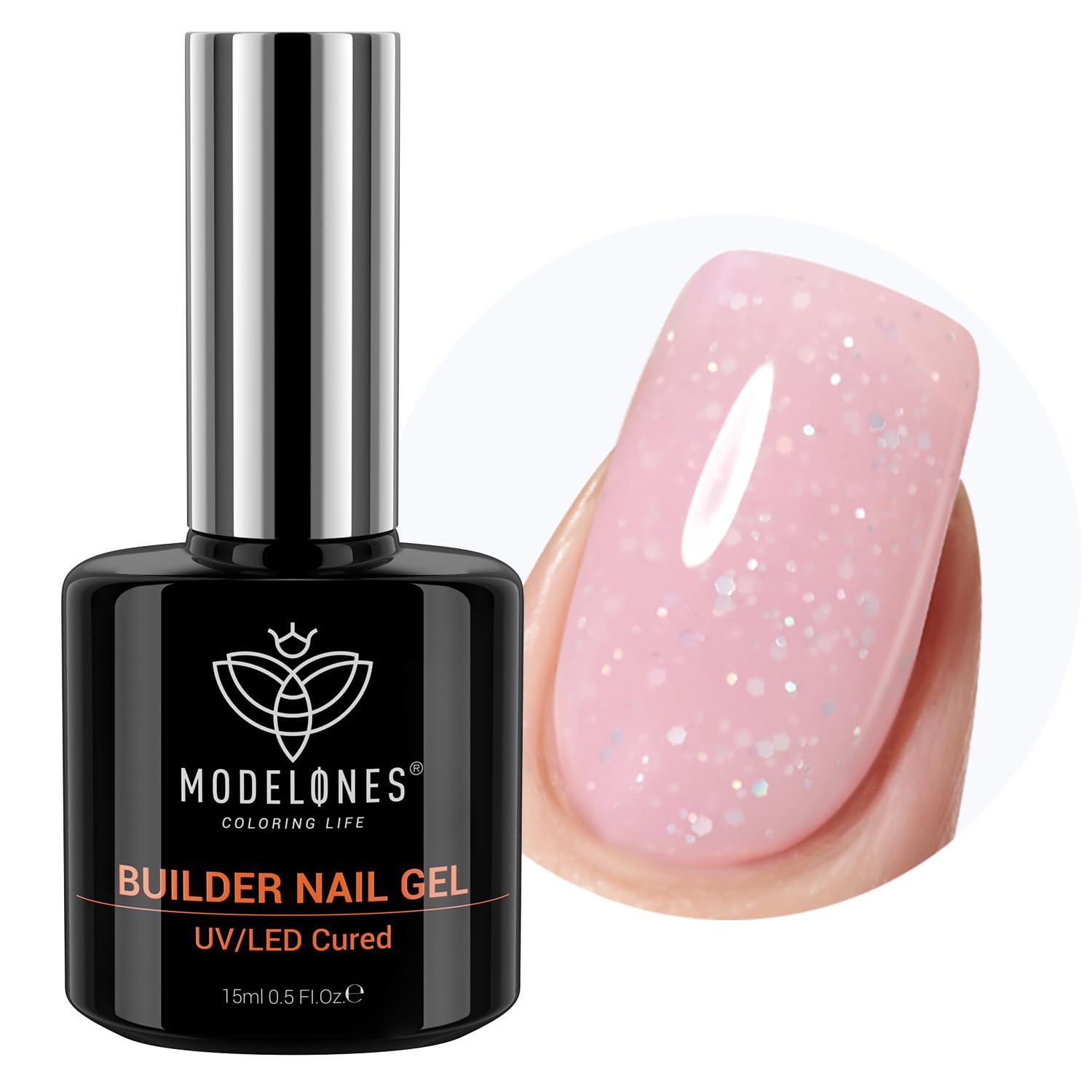 modelones Builder Nail Gel, 8-in-One Nude Pink
