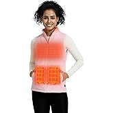 ORORO Women's Heated Vest with USB-C Rechargeable Battery, Lightweight Heating Vest for Running Hiking Golfing