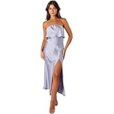 Petal & Pup Womens Vienna Strapless Midi Dress