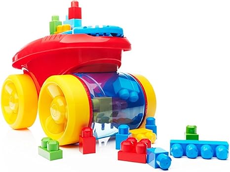 mega bloks scooping wagon pink