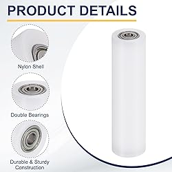 uxcell 2Pcs Nylon Roller Wheel with